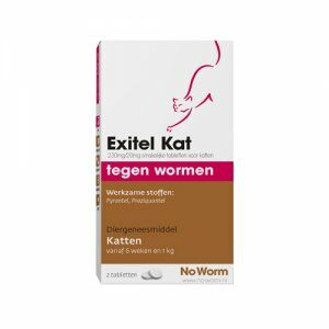 No Worm Exitel Kat - 2 tabletten