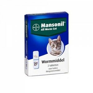 Mansonil All Worm Cat - 2 tabletten