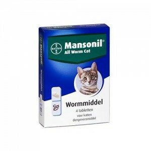 Mansonil All Worm Cat - 4 tabletten