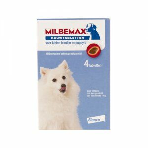 Milbemax Kauwtabletten - kleine hond - 4 tabl.