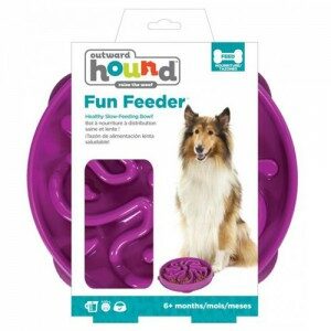 Outward Hound - Fun Feeder Flower - Purple