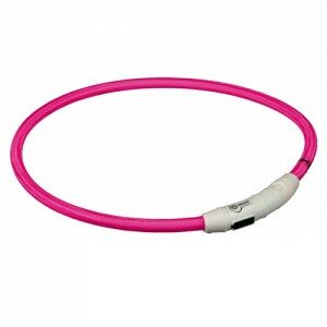Trixie USB Flash Light Ring - L/XL - Roze