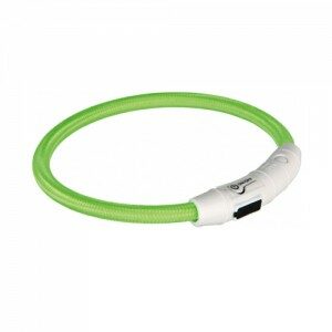 Trixie USB Flash Light Ring - XS/S - Groen
