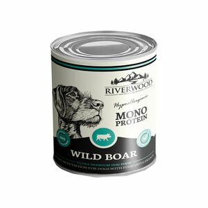 Riverwood Mono Proteïne Hondenvoer - Blik - Wild Zwijn - 6x400 g