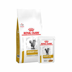 Royal Canin Urinary S/O Moderate Calorie kat Combi - 7 kg + 12 x 85 g