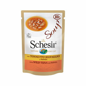 Schesir Kat Soep - Tonijn & Papaja - 20 x 85 g