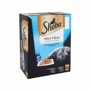Sheba Visselectie Mini Filets in Saus - 12 x 85 g