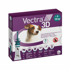 Vectra 3D Dog S - 4 tot 10 kg - 3 pipetten