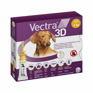Vectra 3D Dog XS - 1,5 tot 4 kg - 3 pipetten