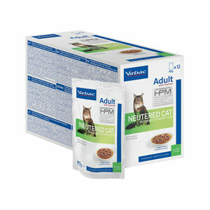 Veterinary HPM - Adult Neutered Cat with Salmon - 12 x 85 g