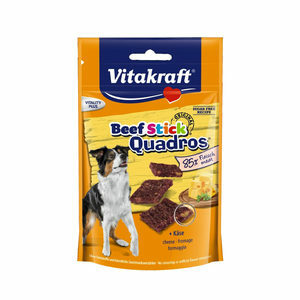 Vitakraft Beefsticks Quadros Kaas - 70 g