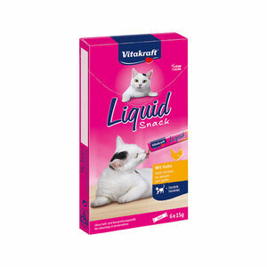 Vitakraft Cat Liquid Snack - Kip - 3 doosjes