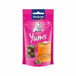 Vitakraft Cat Yums - Kip & Kattengras - 40 gram