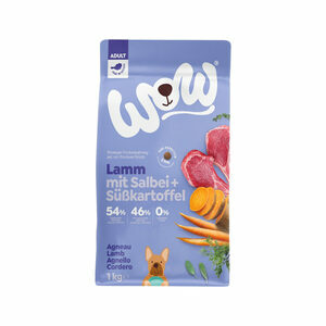 WOW! Mini Adult Hondenvoer - Lam - 1 kg