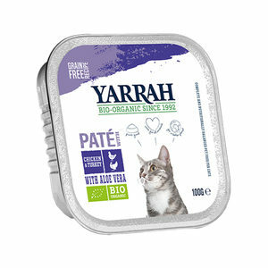 Yarrah - Bio Paté Multipack Kip & Kalkoen - Kat - 8 x 100 g
