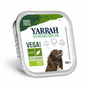 Yarrah - Bio Natvoer Hond Kuipje Chunks Vega - 12 x 150 g