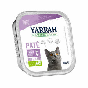 Yarrah - Paté Kat Kuipje met Kip & Kalkoen Bio - 16 x 100 g
