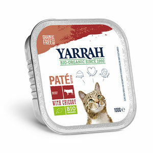 Yarrah - Paté Kat Kuipje met Rund Bio - 16 x 100 g