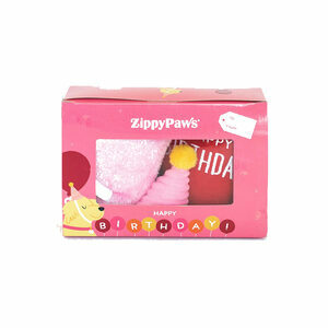 ZippyPaws - Pup Birthday Box - Pink